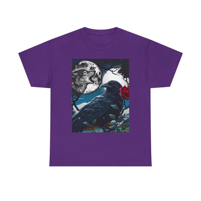 Moonlit Raven Tee - Gothic, Artistic Unisex Shirt