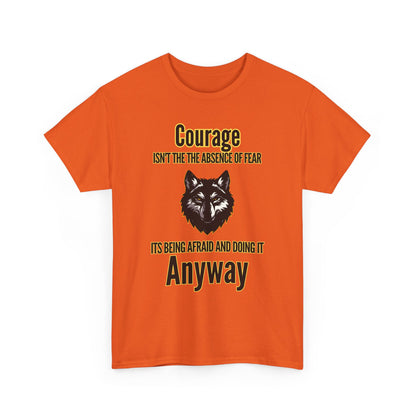 Inspirational Wolf T-Shirt – Strength, Courage & Empowerment Tee for Adults