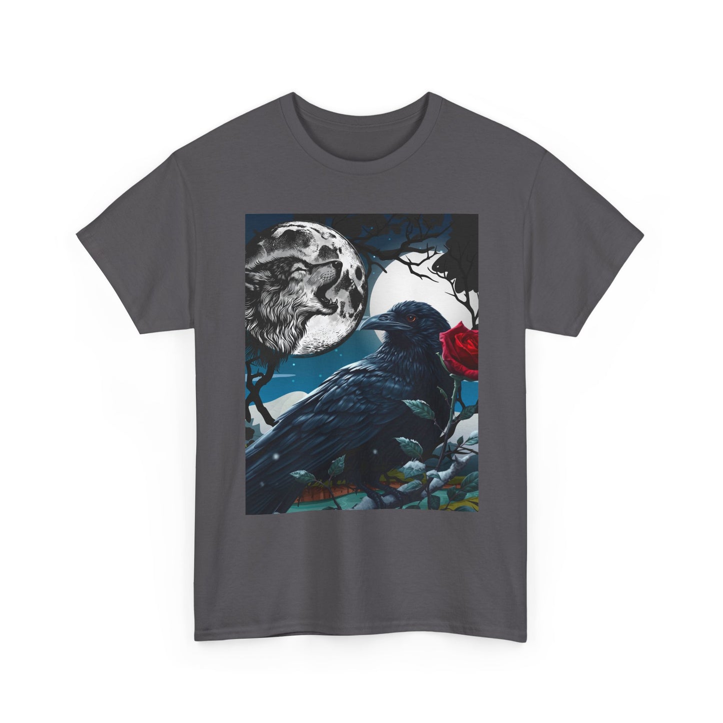 Moonlit Raven Tee - Gothic, Artistic Unisex Shirt