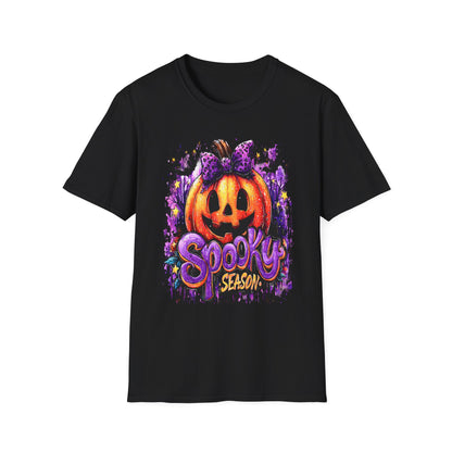 Festive Spooky Season Tee – Unisex Halloween Pumpkin Graphic Shirt