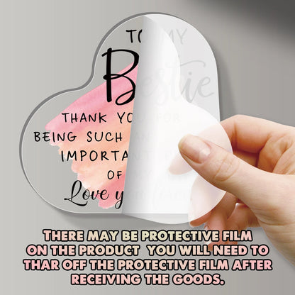 Sublimation Blank Acrylic Heart Plaque | DIY Custom Photo Block for Friendship, Wedding & Birthday Gifts | Home Decor