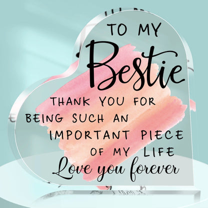 Sublimation Blank Acrylic Heart Plaque | DIY Custom Photo Block for Friendship, Wedding & Birthday Gifts | Home Decor